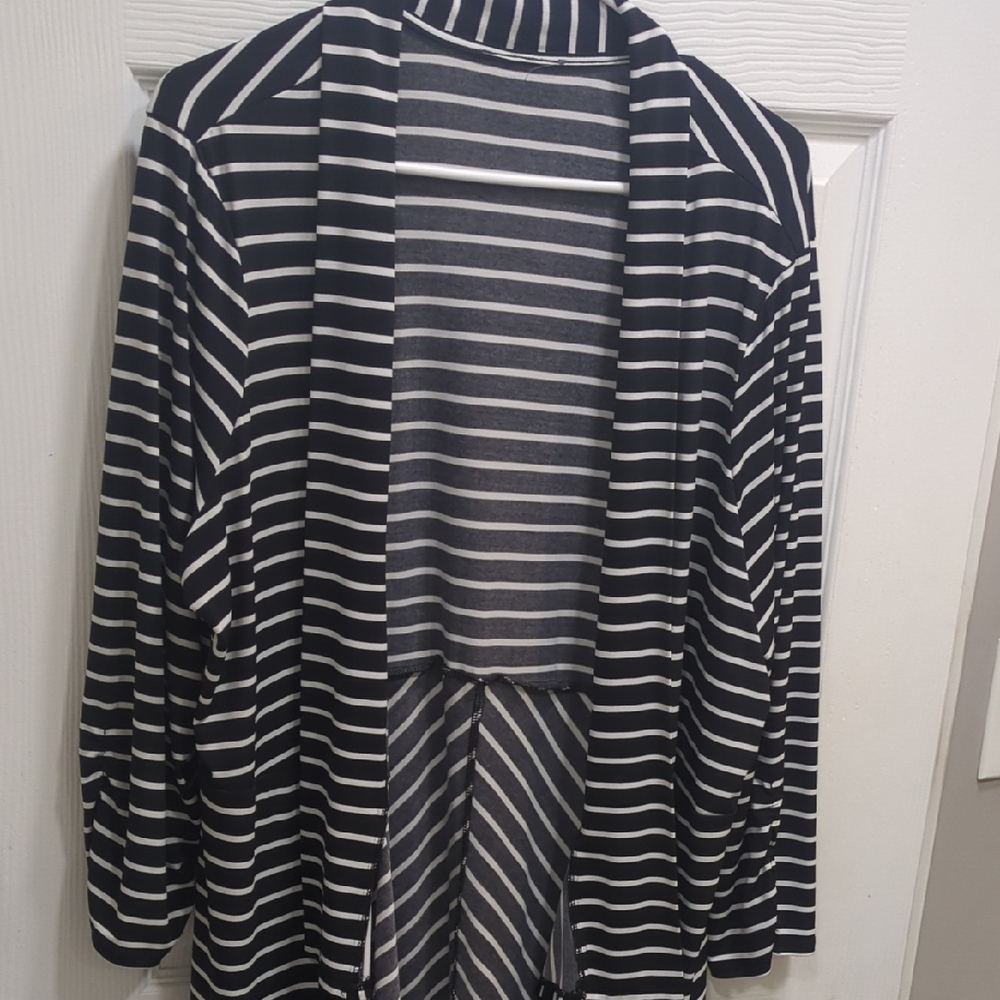 Striped Black and White Women's Sweater
